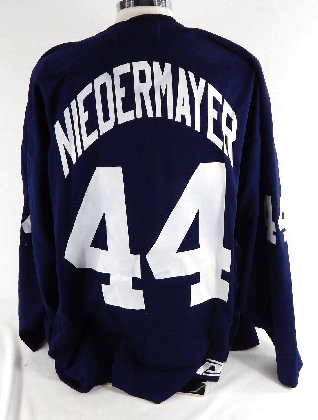 1990s Florida Panthers Rob Niedermayer #44 Game Used Navy Practice Jersey 58 52 Pic2