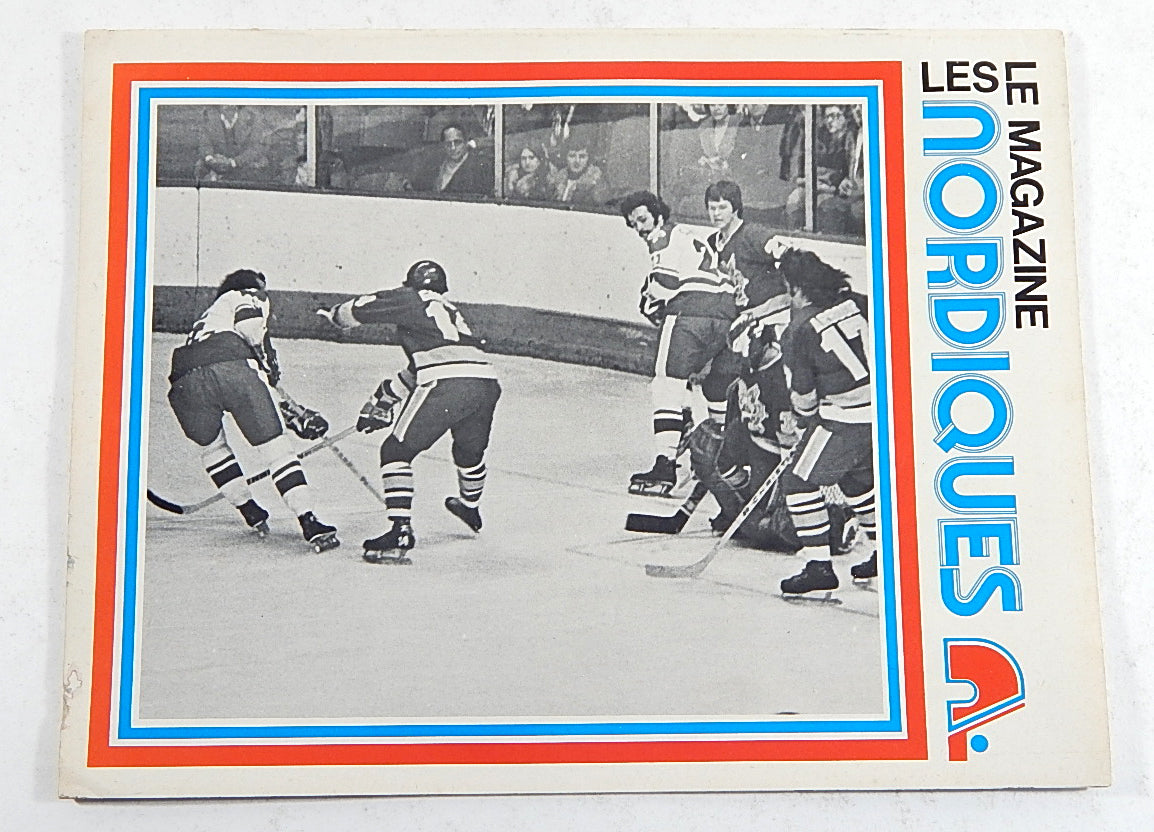 Lot of (2) 1973-74 Quebec Nordiques vs Minnesota WHA Hockey Programs Pic2