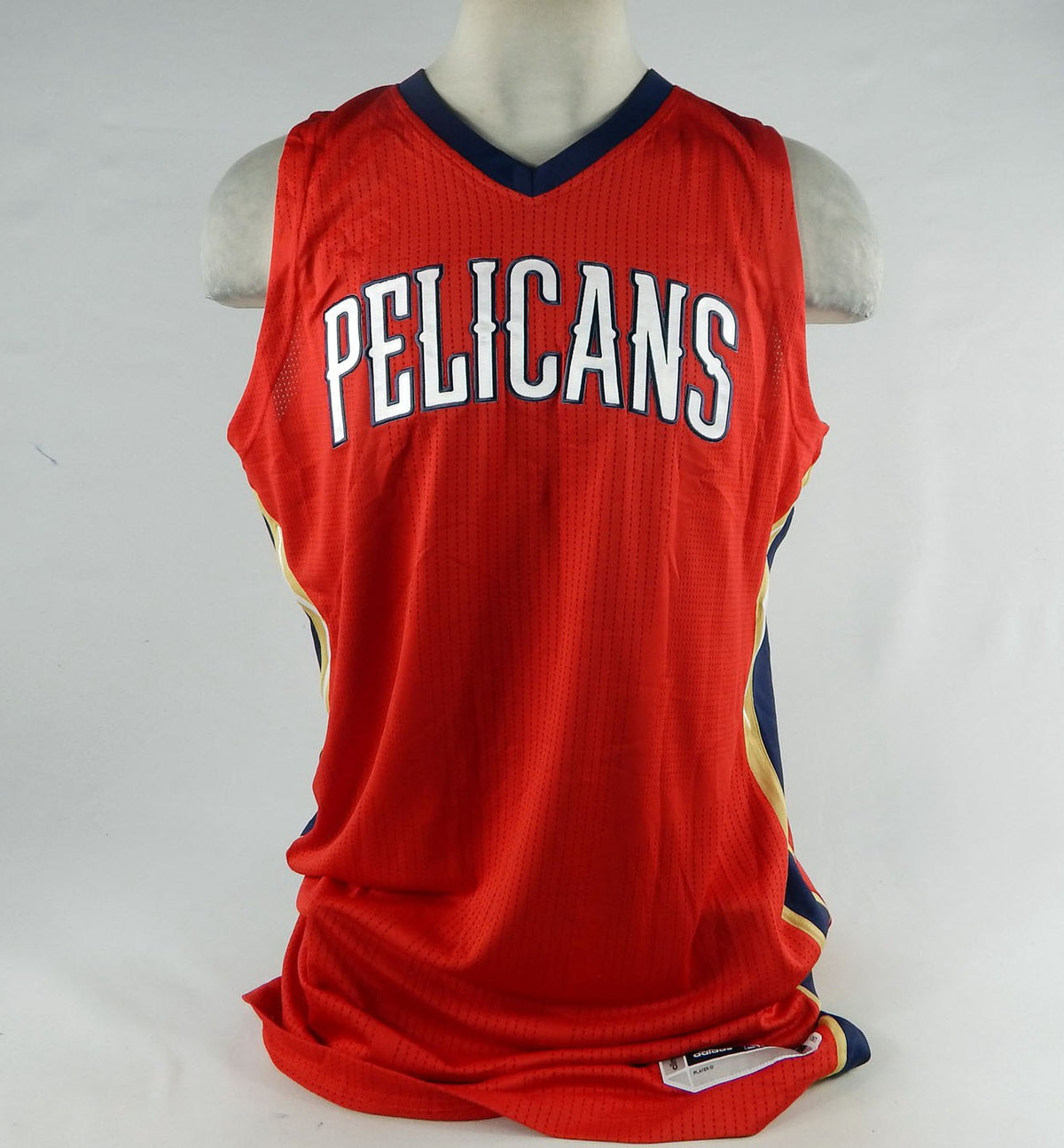 2014-15 New Orleans Pelicans Blank Game Issued Red Jersey 3XL+4 361