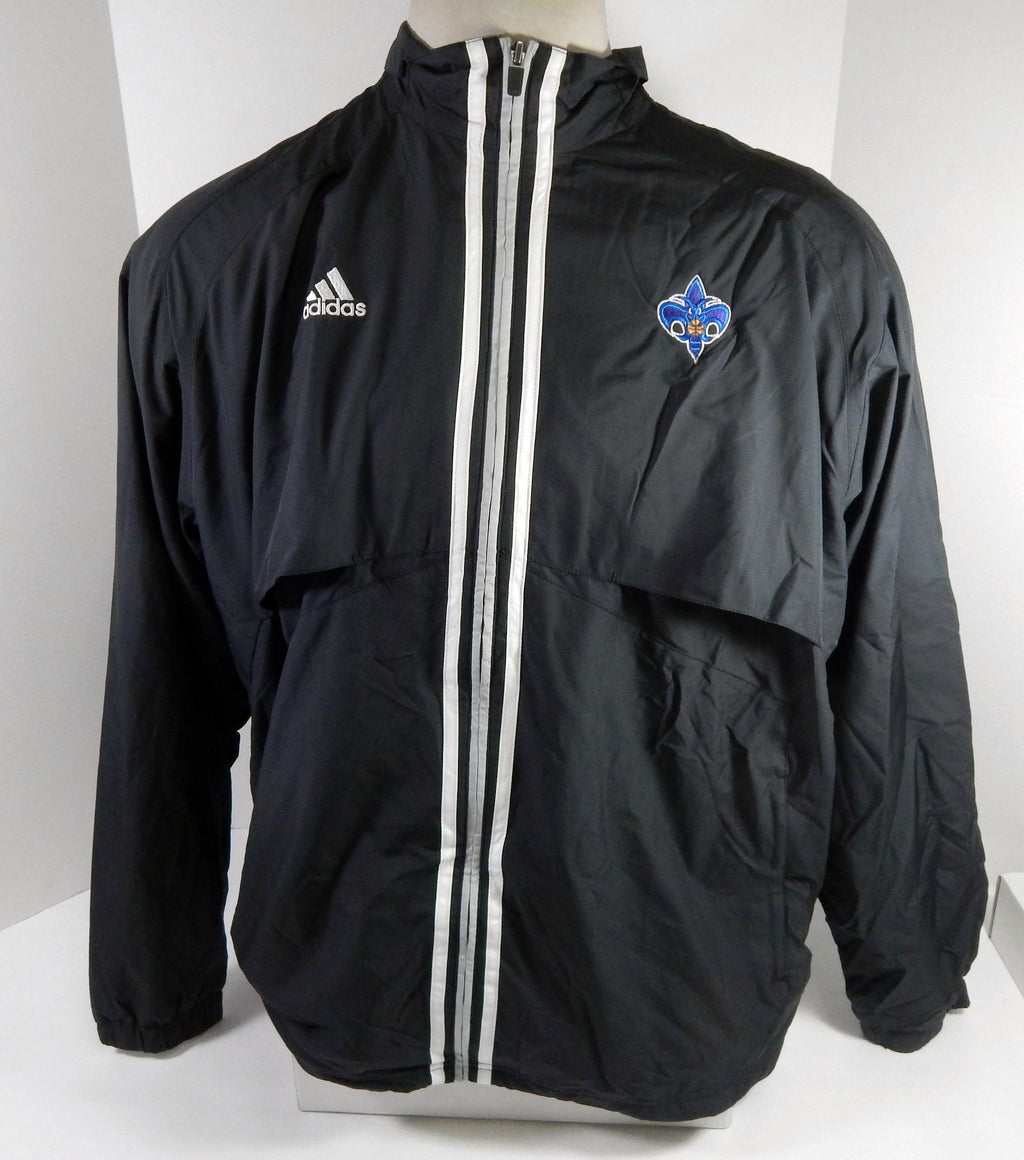 2007-08 New Orleans Hornets Team Issued Black Travel Jacket L DP62268
