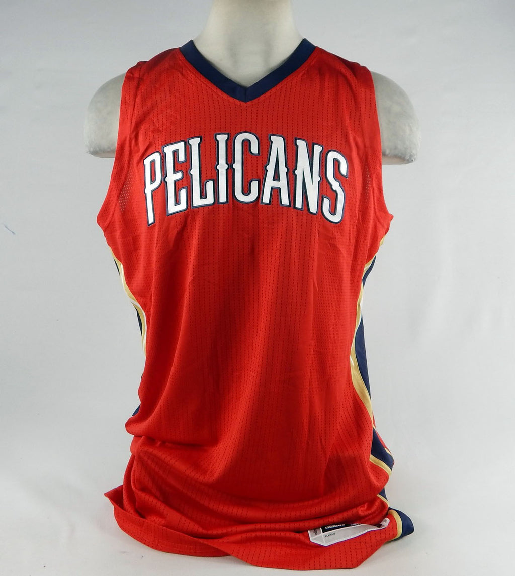 2014-15 New Orleans Pelicans Blank Game Issued Red Jersey 3XL+4 361 Pic2
