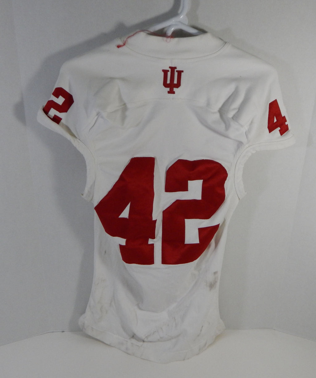 Indiana Hoosiers #42 Game Used White Jersey Nameplate Removed L DP13939 Pic2