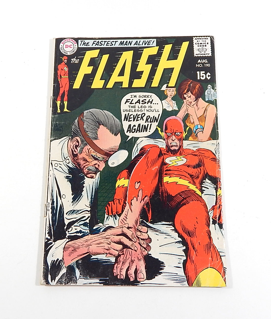 The Flash #190 Silver Age Comic Book DC Comics 1969 GD/VG Joe Kubert Cover