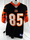 Men's Cincinnati Bengals Chad Johnson #85 Authentic Black Jersey Reebok L 235