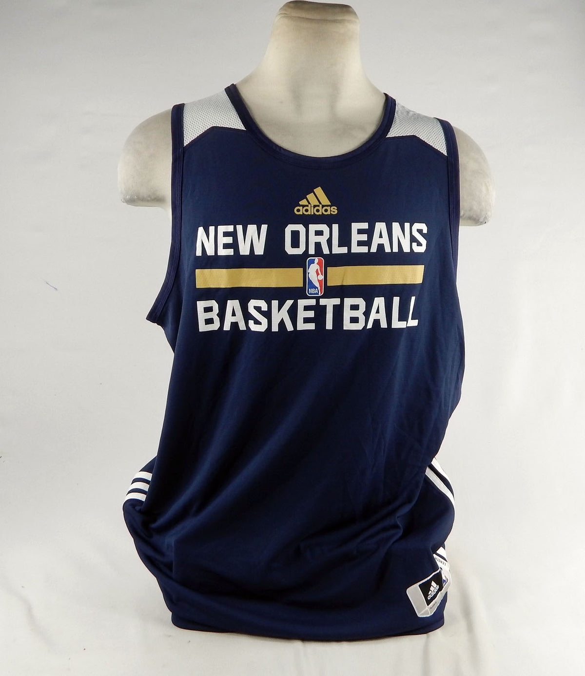 2014-15 New Orleans Pelicans Game Issued Navy Practice Jersey 3XL+2 DP78362