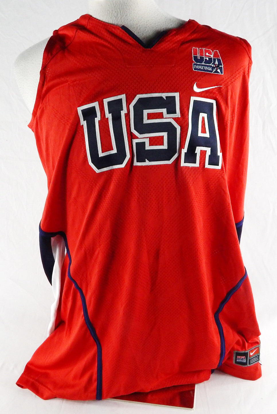 2006-07 Team USA Basketball Blank Game Issued Red Jersey 50 717