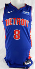 2023-24 Detroit Pistons Jared Rhoden #8 Game Issued Blue Jersey 48 148