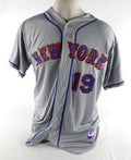 2011 New York Mets Raul Chavez #19 Game Issued Grey Jersey 50 DP70684