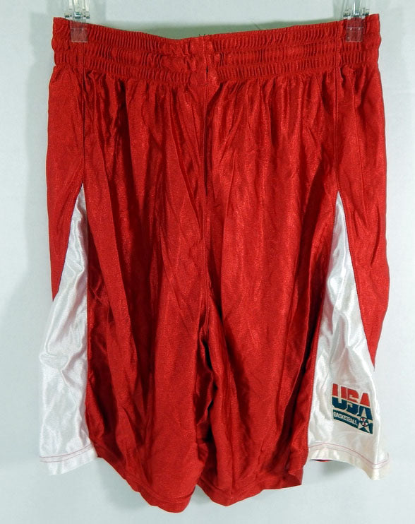 Team USA Basketeball Game Issued Red Game Shorts L 413 Pic2