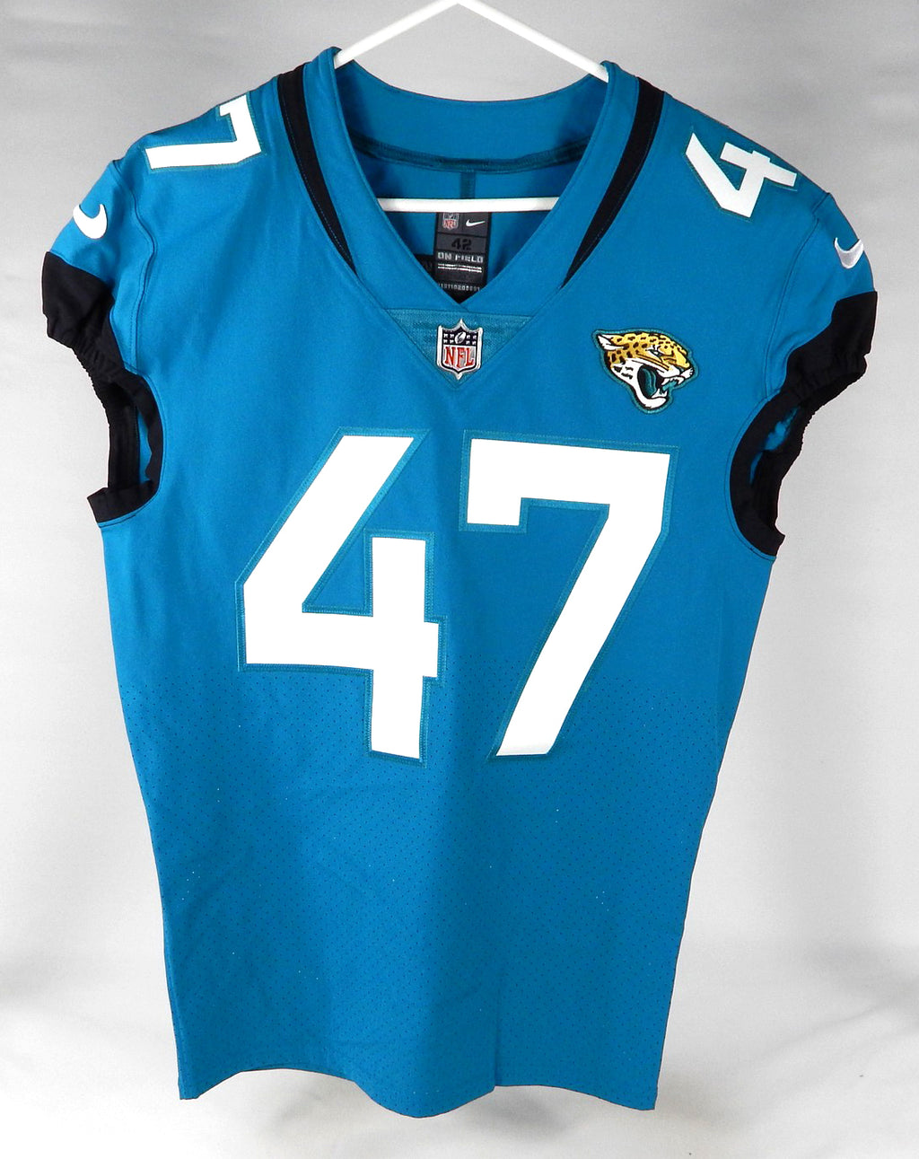 2021 Jacksonville Jaguars Naz Bohannon #47 Game Issued Blue Jersey 42 DP74840