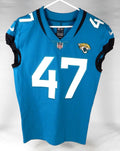 2021 Jacksonville Jaguars Naz Bohannon #47 Game Issued Blue Jersey 42 DP74840