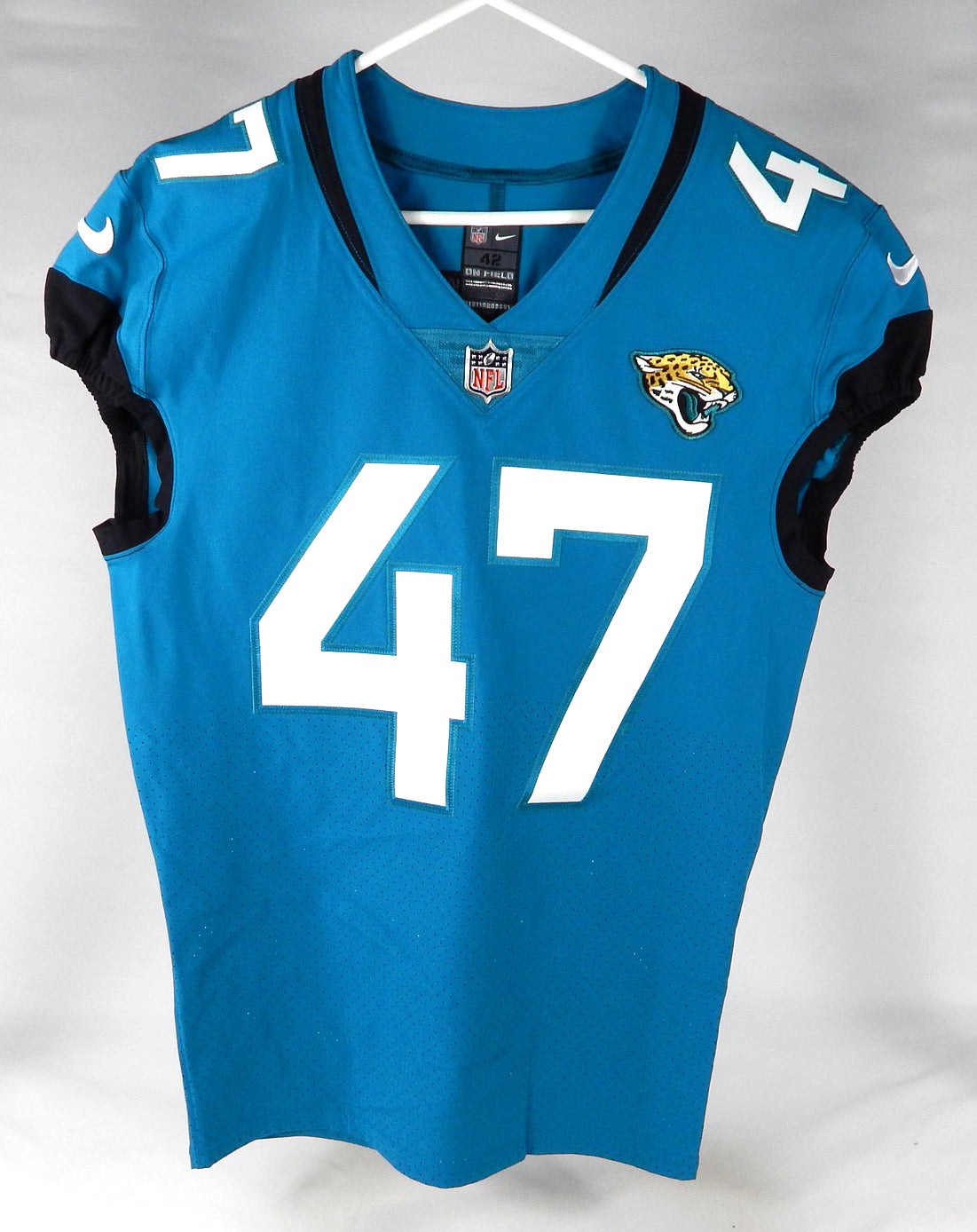 2021 Jacksonville Jaguars Naz Bohannon #47 Game Issued Blue Jersey 42 DP74840