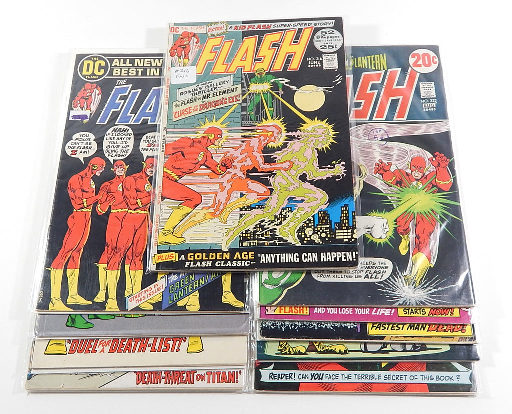 The Flash #216 217 219 220 221 222 223 224 226 227 Bronze Lot DC 1972-74 VG-VF