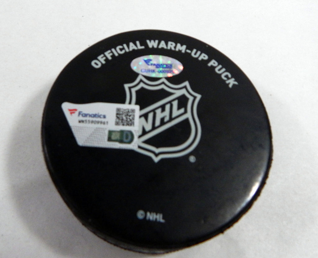 2016 Florida Panthers Vs. Chicago Blackhawks Game Used Black Warm-Up Puck 414 Pic2