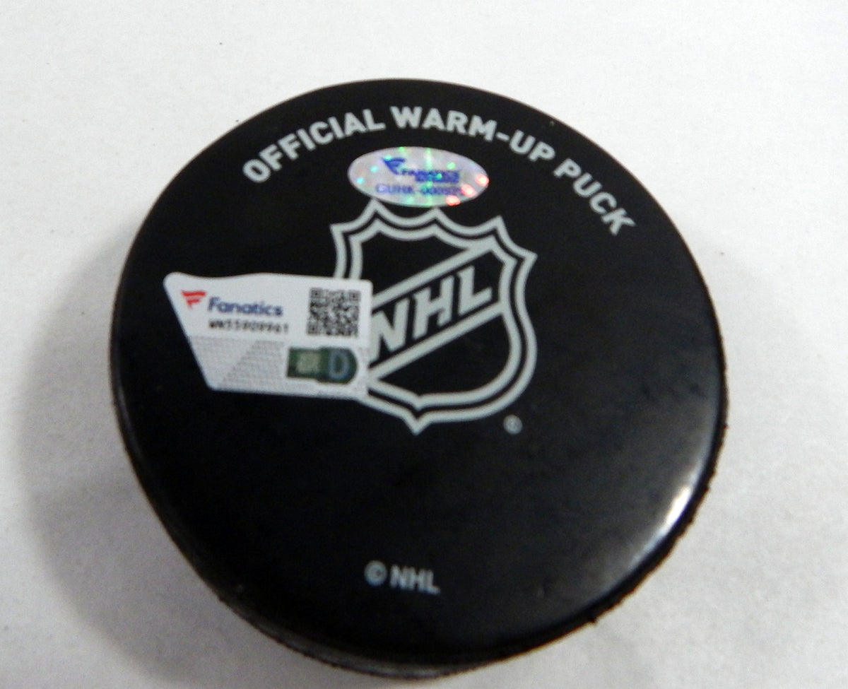 2016 Florida Panthers Vs. Chicago Blackhawks Game Used Black Warm-Up Puck 414 Pic2