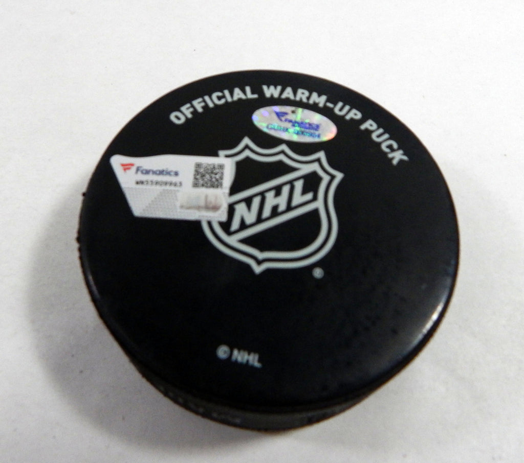 Florida Panthers Vs. Chicago Blackhawks Game Used Black Warm-Up Puck 415 Pic2