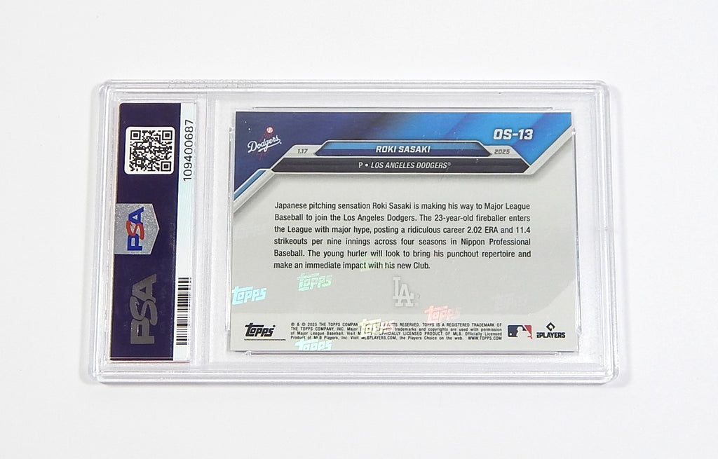2024 Topps Offseason Roki Sasaki RC #OS13 PSA 9 Pic2