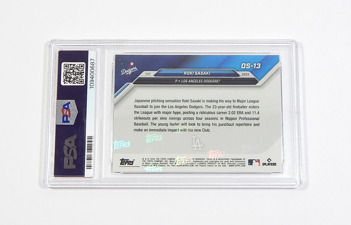2024 Topps Offseason Roki Sasaki RC #OS13 PSA 9 Pic2