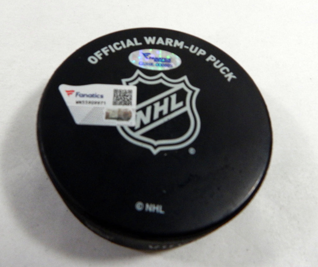 2016 Florida Panthers Vs Chicago Blackhawks Game Used Black WarmUp Puck Limit Ed Pic2