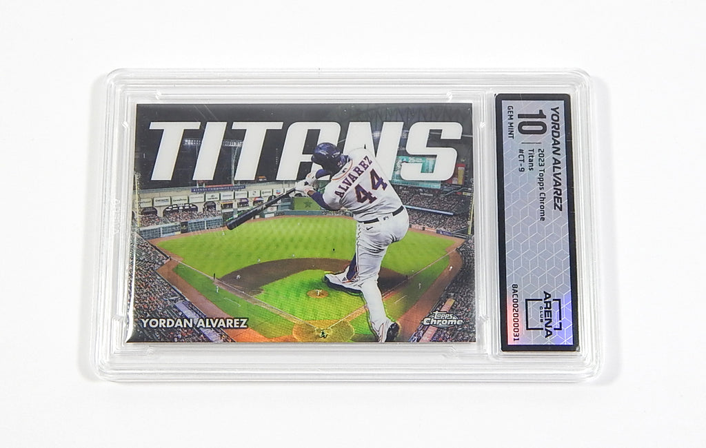 2023 Topps Chrome Titans Yordan Alvarez #CT-9 Arena Club Grading 10