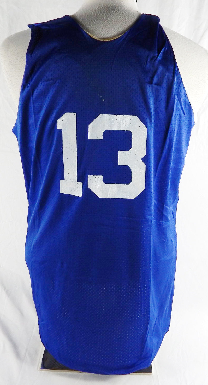 1990s Team USA Basketball #13 Game Issued Blue Practice Jersey L 849 Pic2