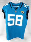 2022 Jacksonville Jaguars Wyatt Ray #58 Game Issued Blue Jersey 42 DP74845