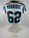 1999 Carolina Panthers Allen Mogridge #62 Game Used White Jersey DP07173