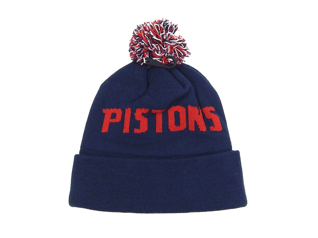 Detroit Pistons Property of Detroit Basketball Knit Cuffed Pom Beanie Winter Hat Pic2