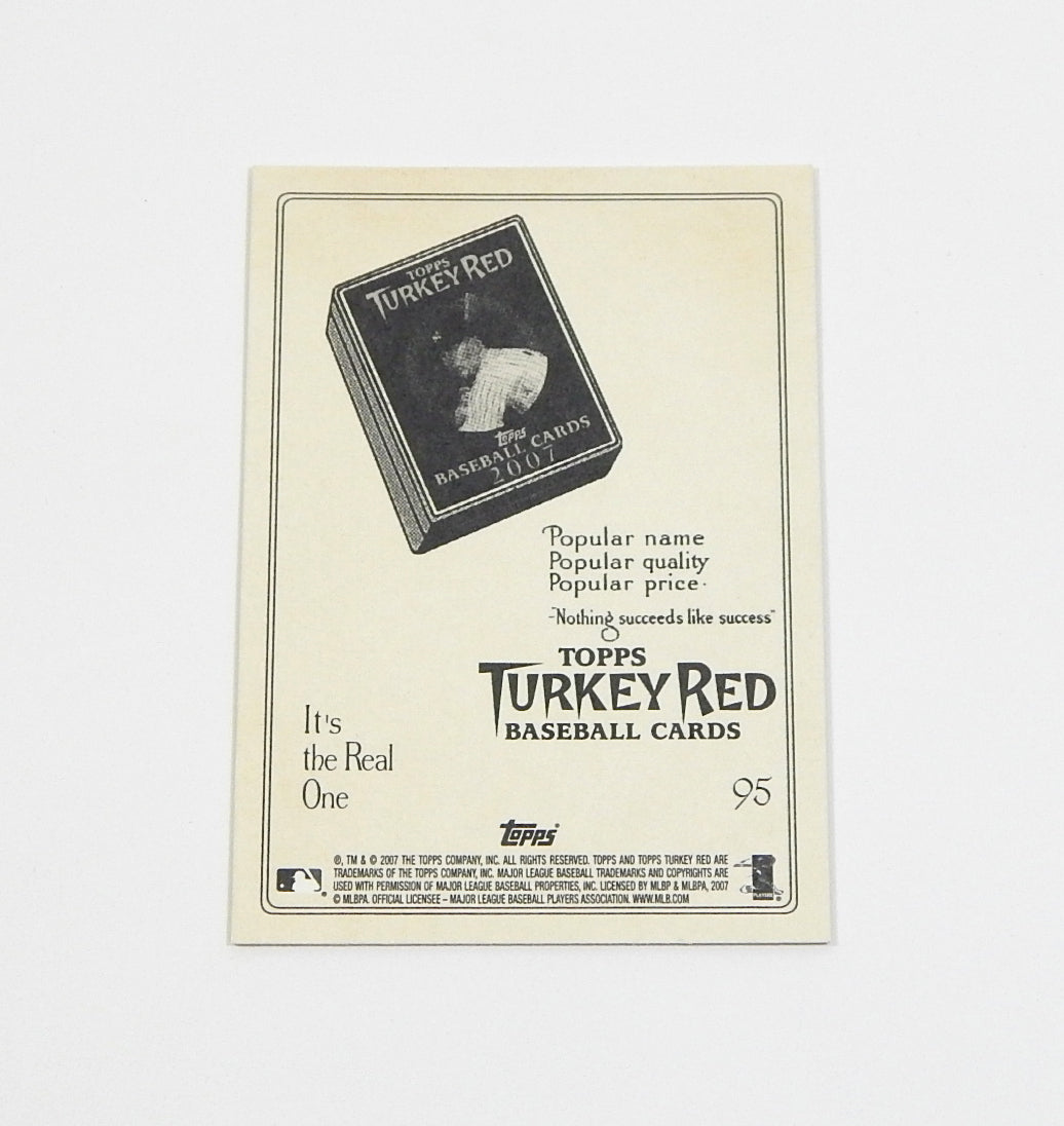 2007 Topps Turkey Red Derek Jeter SP #95 Ad Back Pic2