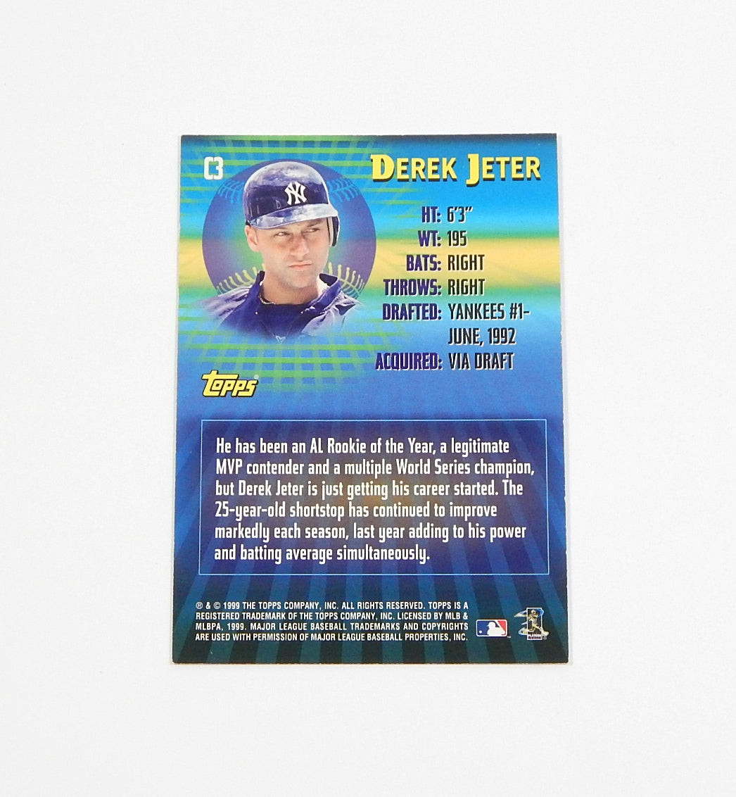 2000 Topps 21st Century Derek Jeter #C3 Insert Pic2
