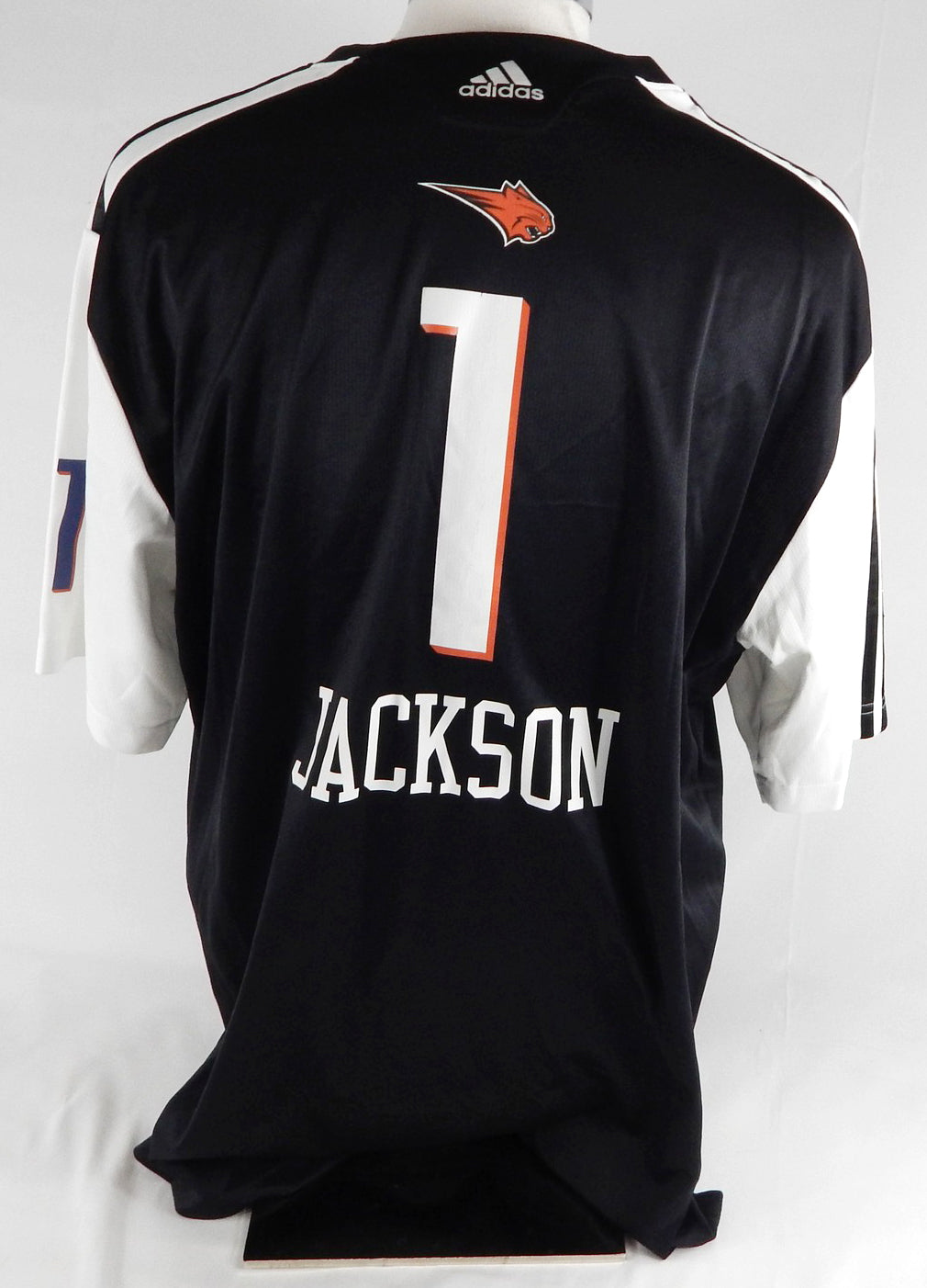 2010-11 Charlotte Bobcats Stephen Jackson #1 Game Used Black Shooting Shirt 2XL6 Pic2