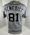 2012 San Diego Padres Griffin Benedict #81 Game Issued Grey Jersey