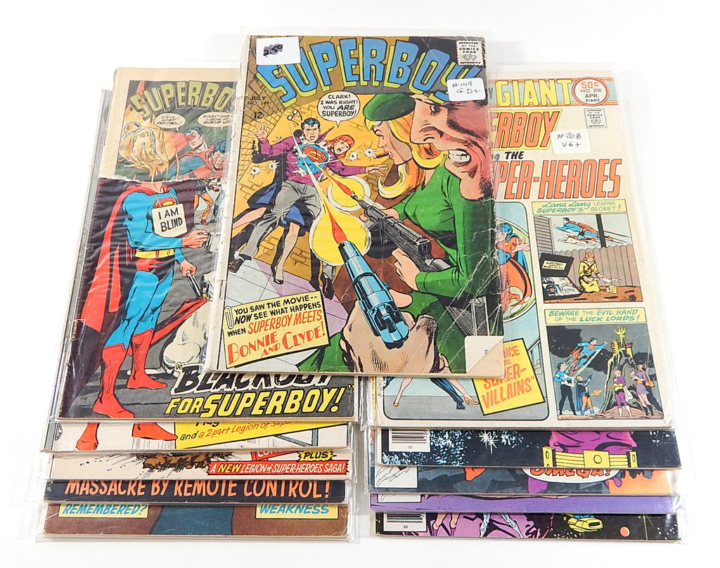 Superboy #149 154 177 188 203 204 208 227 251-254 Silver Bronze Lot (12 Comics)