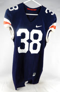 2015-17 Virginia Cavaliers #38 Game Used Navy Jersey Throwback NP Rem 40 460