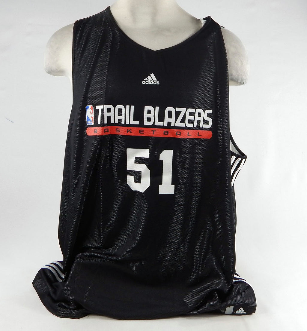 2000s Portland Trail Blazers #51 Game Issued Black Practice Jersey 376