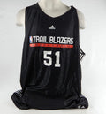 2000s Portland Trail Blazers #51 Game Issued Black Practice Jersey 376