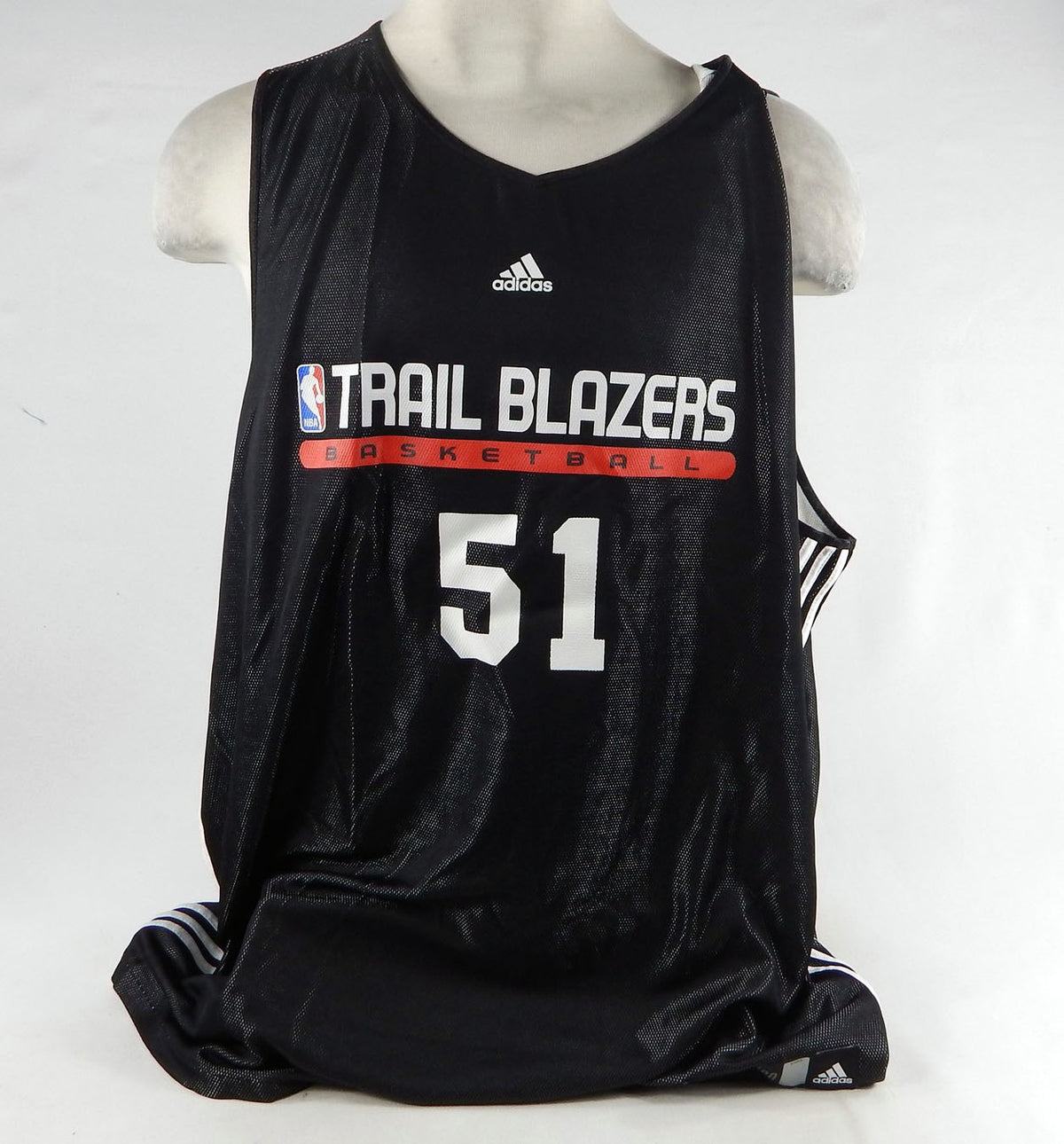 2000s Portland Trail Blazers #51 Game Issued Black Practice Jersey 376