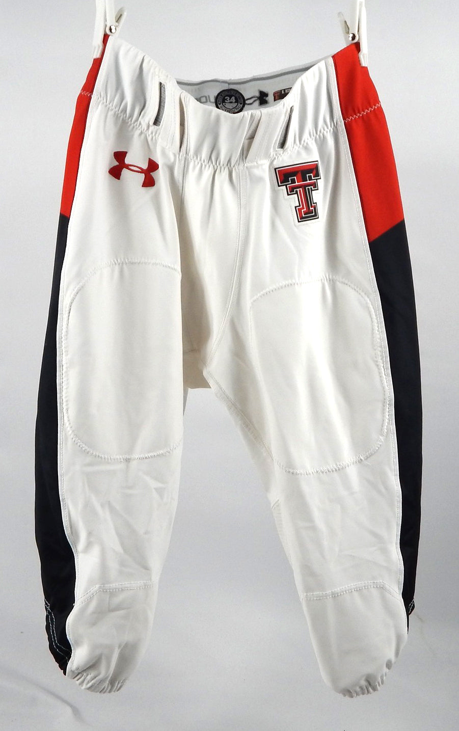 2020 Texas Tech Red Raiders Game Used White Pants 34 677