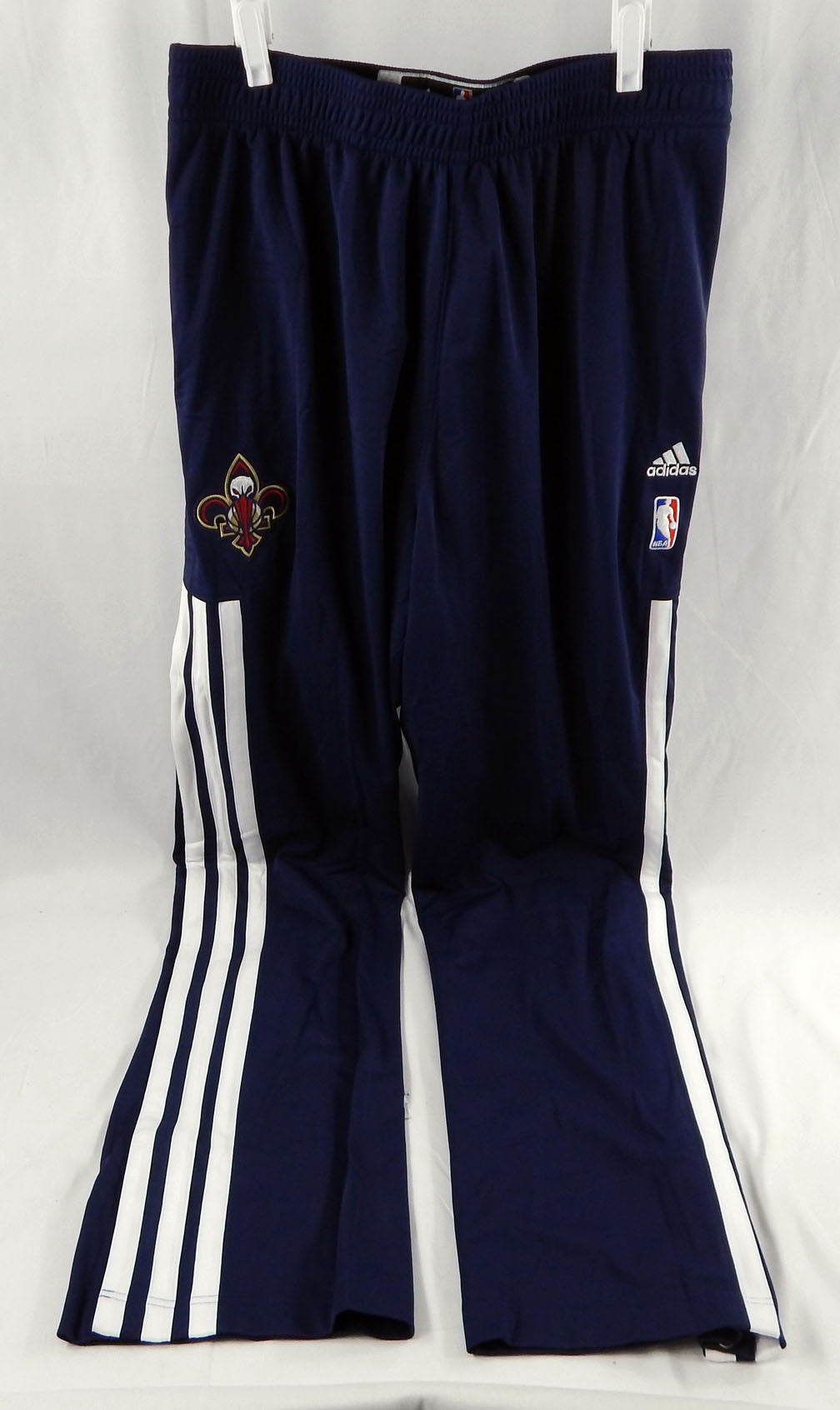 2013-14 New Orleans Pelicans Game Issued Navy Warm Up Pants XL +4 DP110616