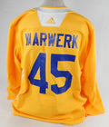 2024 Buffalo Sabres Jak Vaarwerk #45 Game Issued Pos Used Yellow Practice Jersey