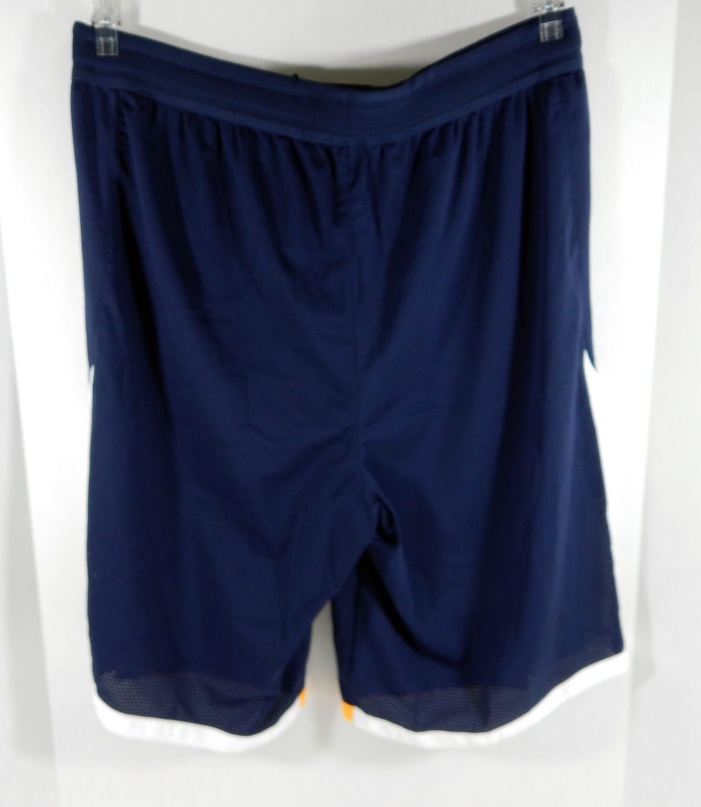 2017-18 Utah Jazz Derrick Favors #15 Game Issued Navy Shorts Pro Cut DP03158 Pic2
