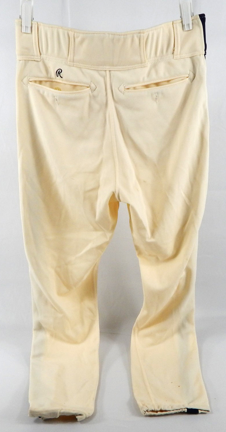 1991 Houston Astros Mark Davidson #22 Game Used Cream Pants 34 581 Pic2
