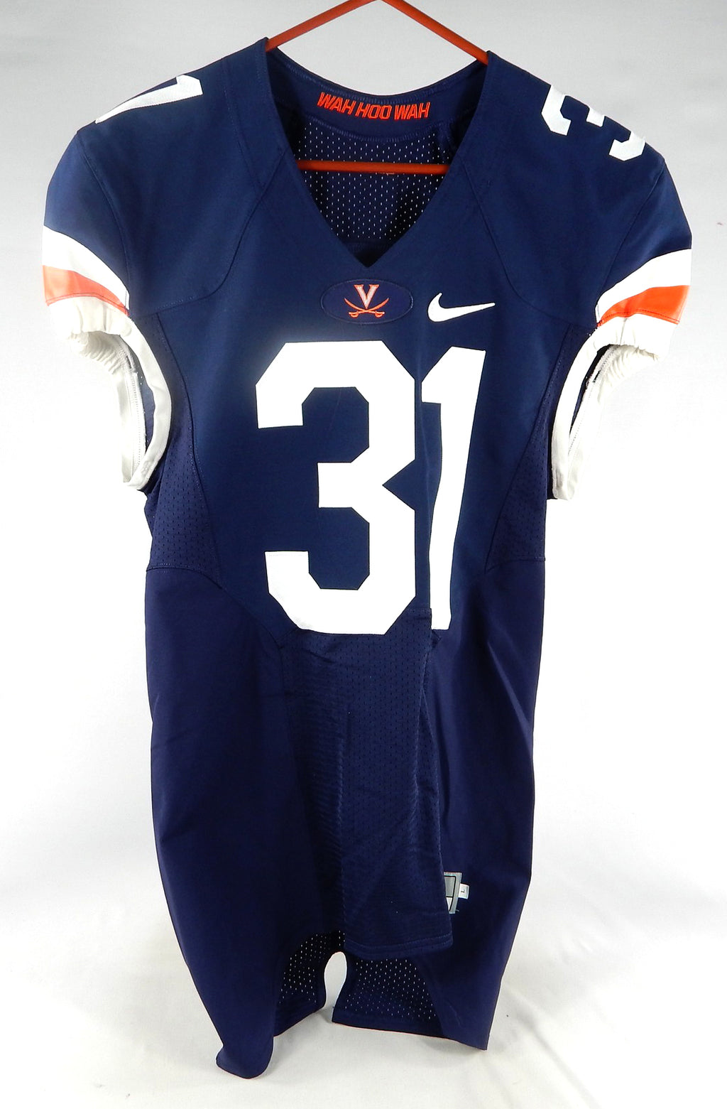 2015-17 Virginia Cavaliers #31 Game Used Navy Jersey Throwback NP Rem 40 463