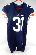 2015-17 Virginia Cavaliers #31 Game Used Navy Jersey Throwback NP Rem 40 463