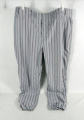 Alabama Crimson Tide Game Used Grey Pinstripe Pants 46 223