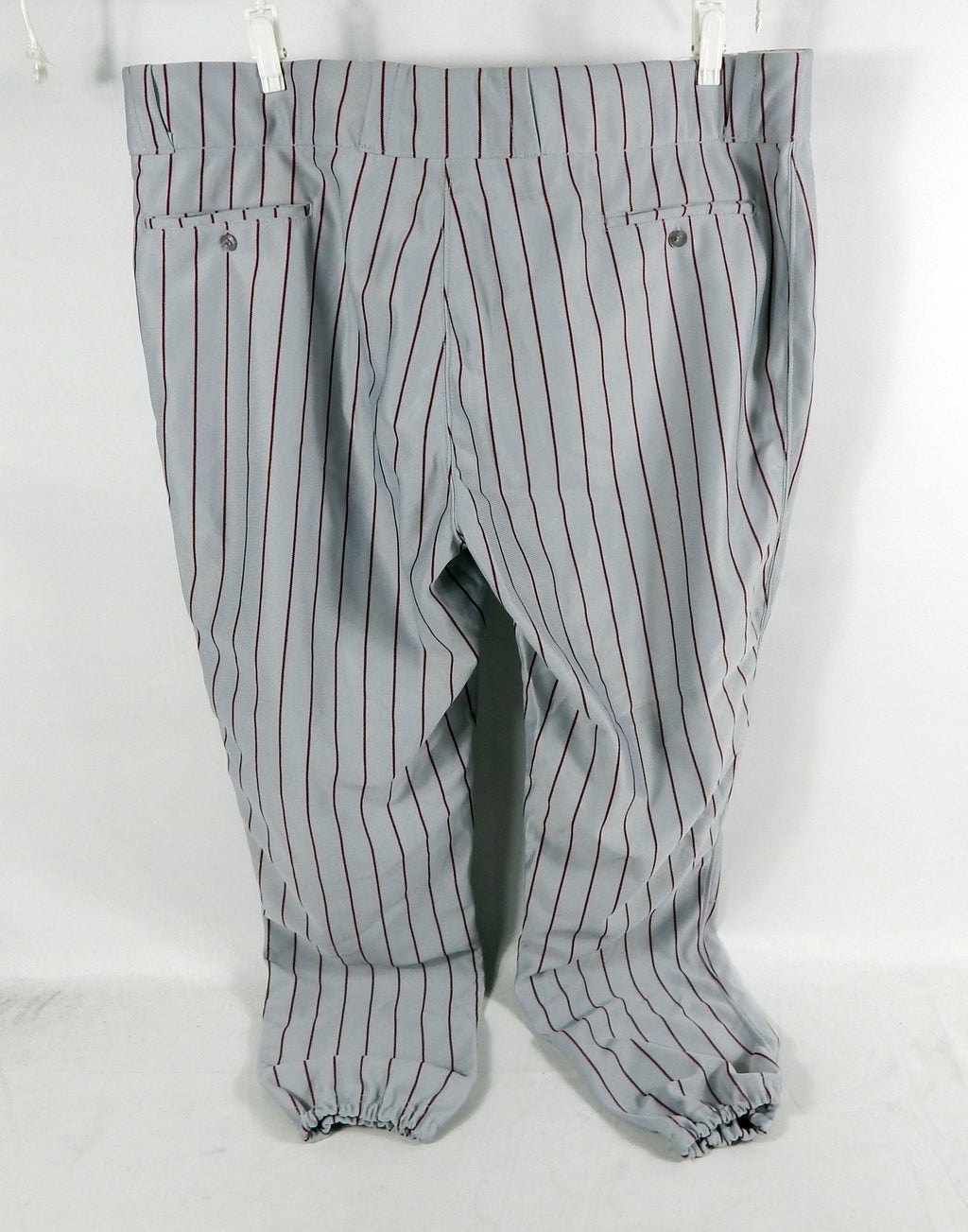 Alabama Crimson Tide Game Used Grey Pinstripe Pants 46 223 Pic2