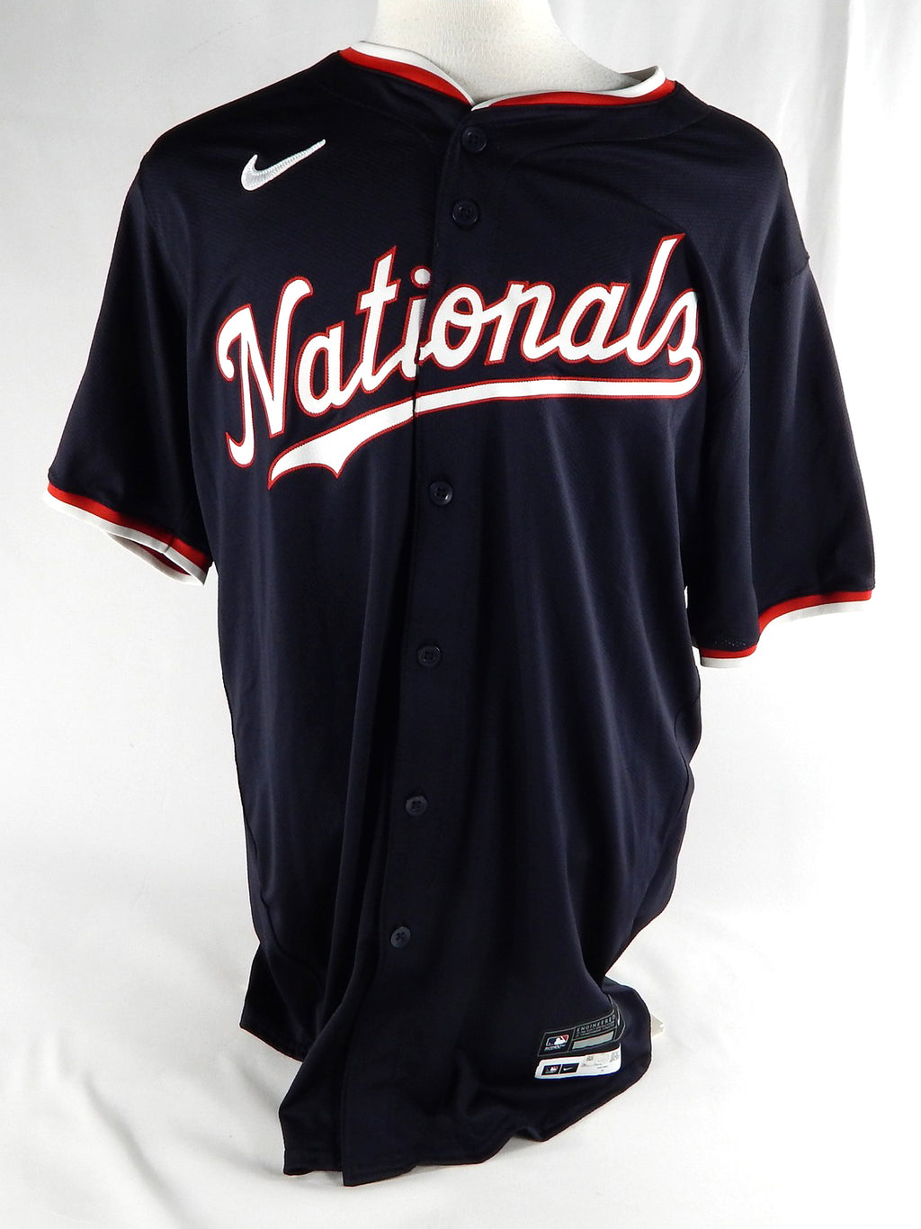2024 Washington Nationals Richard Bleier #49 Game Issued Navy Jersey 48 674