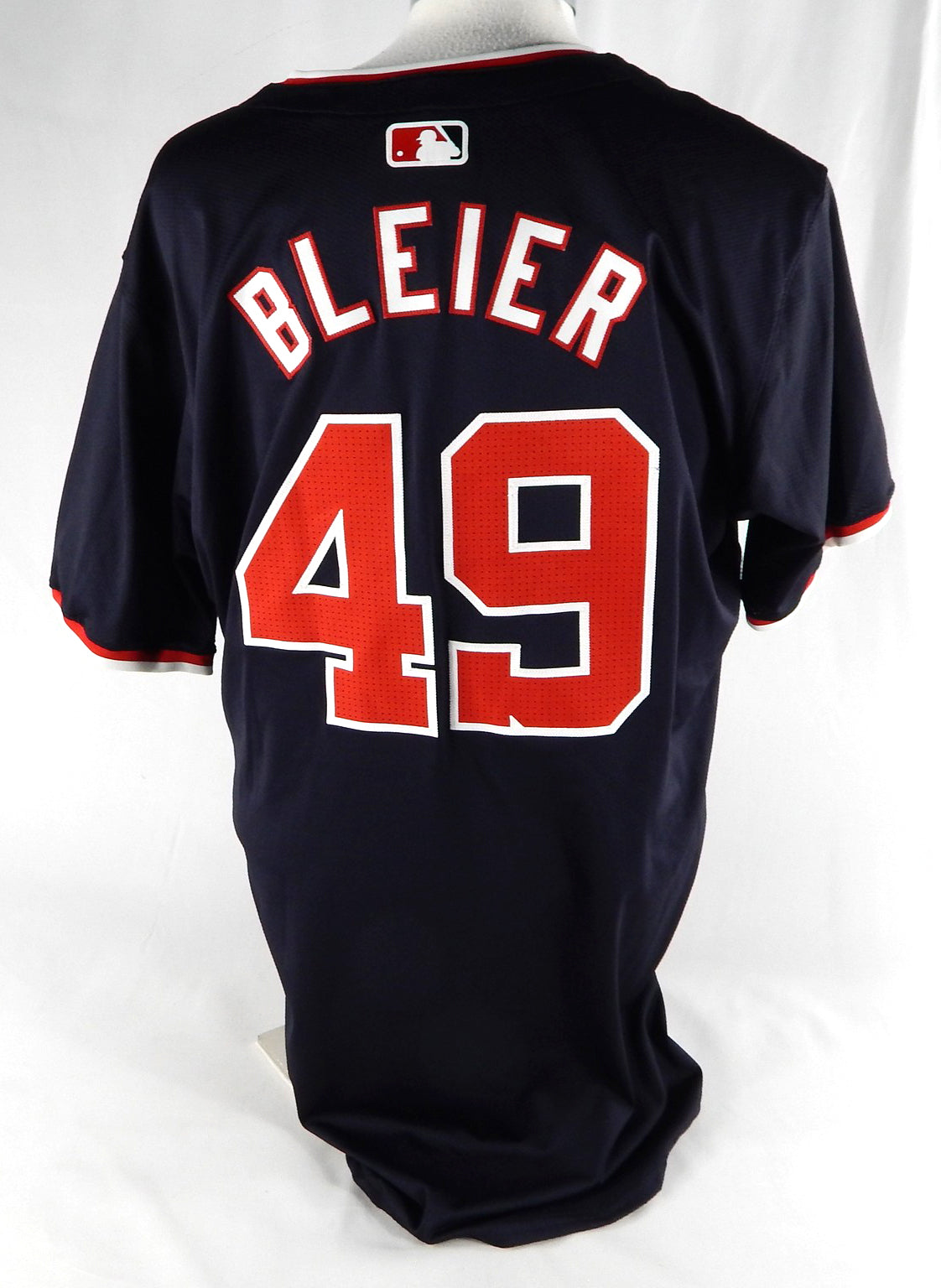 2024 Washington Nationals Richard Bleier #49 Game Issued Navy Jersey 48 674 Pic2