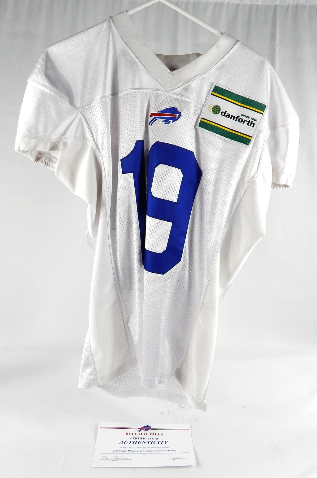 2016 Buffalo Bills #19 Game Issued Pos Used White Practice Jersey NP R 46 852