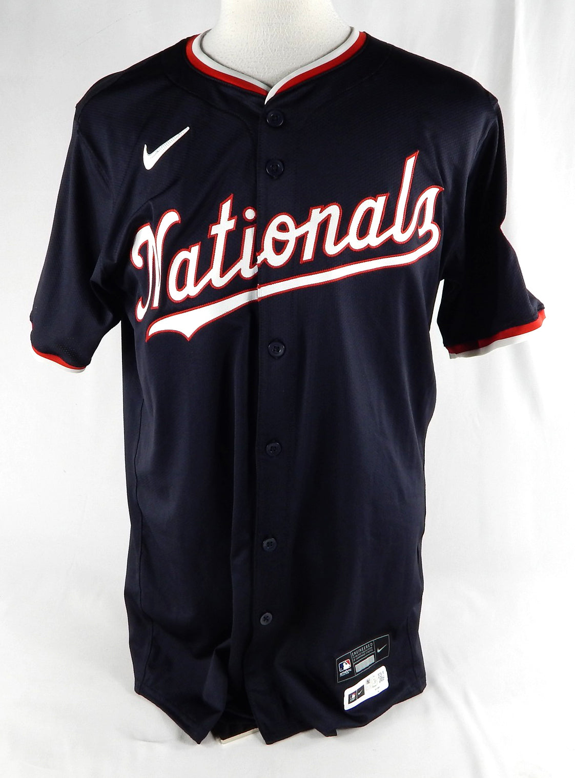 2024 Washington Nationals Ildemaro Vargas #14 Game Issued Navy Jersey 44 675